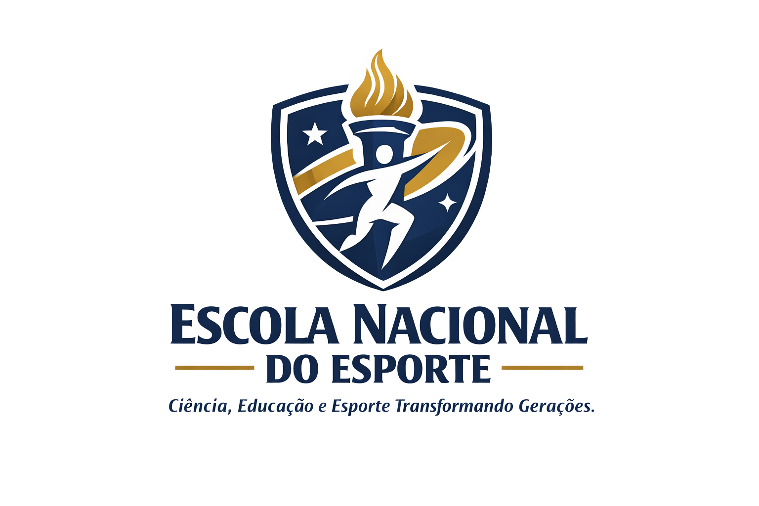 Logotipo da Escola Nacional do Esporte em português